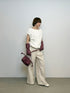 lamb leather shoulder bag